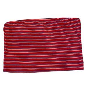 Arizona Red Striped Bandeau Tube Top Size XL